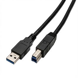 Captiva Cable USB A-Stecker B-Stecker Negro 2m USB-A a USB-B