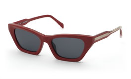 Zadig&Voltaire SZV454-5309LB Gafas de sol rojas con cristal gris