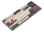 A4Tech Bloody S87 Pixels Red, teclado mecánico gaming TKL, interruptores BLMS Red Plus, disposición polaca