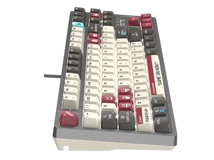 A4Tech Bloody S87 Pixels Red, teclado mecánico gaming TKL, interruptores BLMS Red Plus, disposición polaca A4Tech Bloody S87 Pixels Red, teclado mecánico gaming TKL, interruptores BLMS Red Plus, disposición polaca