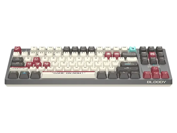 A4Tech Bloody S87 Pixels Red, teclado mecánico gaming TKL, interruptores BLMS Red Plus, disposición polaca A4Tech Bloody S87 Pixels Red, teclado mecánico gaming TKL, interruptores BLMS Red Plus, disposición polaca