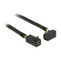 DeLOCK Cable Mini SAS HD SFF-8643 a Mini SAS HD SFF-8643 angulado 0,5 m Negro