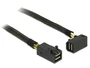 DeLOCK Cable Mini SAS HD SFF-8643 a Mini SAS HD SFF-8643 angulado 0,5 m Negro