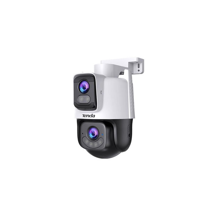 Cámara de Seguridad IP Wifi Exterior Tenda RH9, 4MP 2K, Visión Nocturna Color, Rotación 355°, Antena Interna, Dual Lens, Audio Bidireccional, Alarma con Detección de Personas, IP65