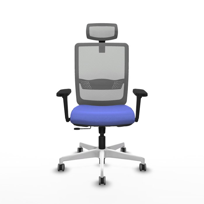 PIQUERAS Y CRESPO Silla de oficina Haches con Mecanismo Sincro/Traslack, Azul claro y Gris PIQUERAS Y CRESPO Silla de oficina Haches con Mecanismo Sincro/Traslack, Azul claro y Gris