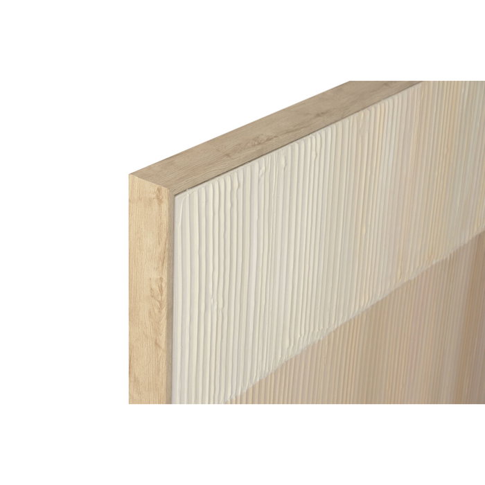 DKD Home Decor Set de 2 Cuadros Modernos en Lienzo Beige y Blanco 142,5x72,5 cm