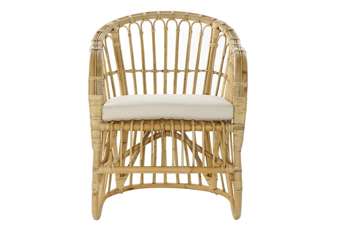 DKD Home Decor Sillón Balinés Ratán Marrón Claro 72 x 83 x 62 cm Hecho a Mano DKD Home Decor Sillón Balinés Ratán Marrón Claro 72 x 83 x 62 cm Hecho a Mano
