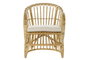 DKD Home Decor Sillón Balinés Ratán Marrón Claro 72 x 83 x 62 cm Hecho a Mano