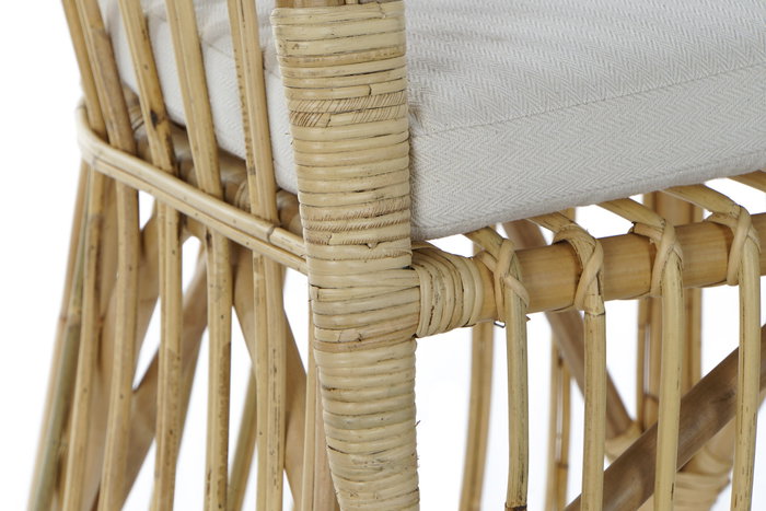DKD Home Decor Sillón Balinés Ratán Marrón Claro 72 x 83 x 62 cm Hecho a Mano DKD Home Decor Sillón Balinés Ratán Marrón Claro 72 x 83 x 62 cm Hecho a Mano
