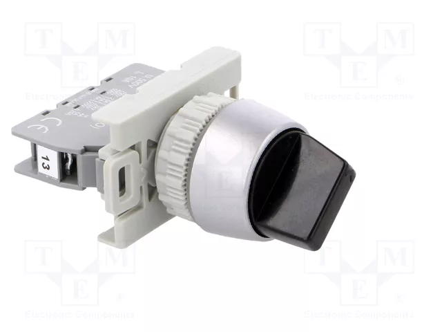 SPAMEL Interruptor Rotativo Negro de 22mm SPAMEL Interruptor Rotativo Negro de 22mm