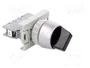 SPAMEL Interruptor Rotativo Negro de 22mm