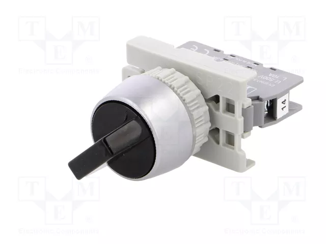 SPAMEL Interruptor Rotativo Negro de 22mm SPAMEL Interruptor Rotativo Negro de 22mm