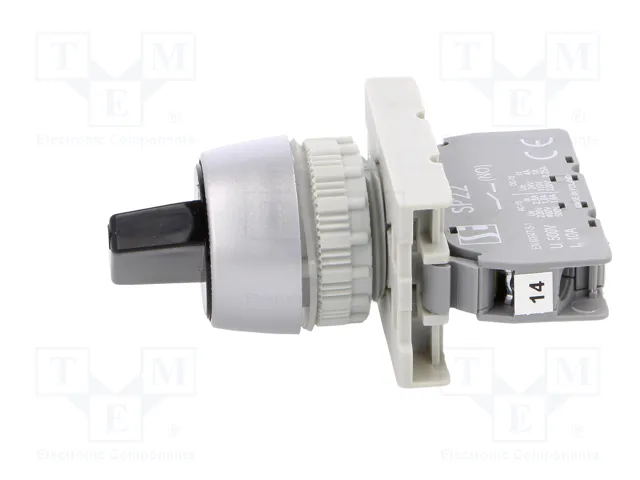 SPAMEL Interruptor Rotativo Negro de 22mm SPAMEL Interruptor Rotativo Negro de 22mm