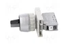SPAMEL Interruptor Rotativo Negro de 22mm