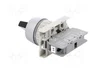 SPAMEL Interruptor Rotativo Negro de 22mm