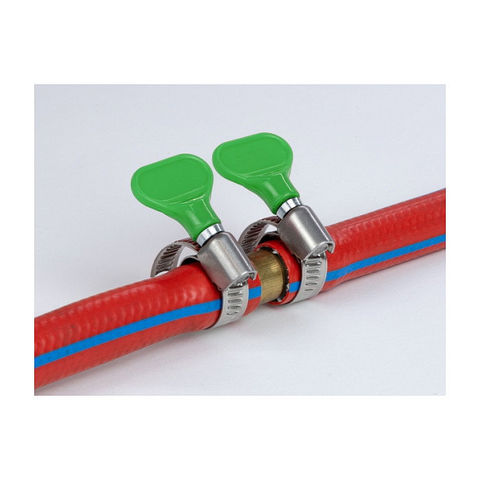 DeLOCK Abrazadera de manguera de mariposa acero inoxidable 400 SS 20 - 35 mm Verde 5 unidades