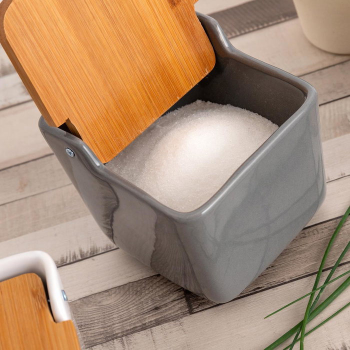 Salero Cerámico Tu Y Yo Quid 12x12 cm (24 Unidades)