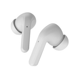 Muvit Auriculares iO G60 True Wireless Inalámbricos Bluetooth 5.3 con Cancelación Activa de Ruido (ANC), Resistente al Agua IPX4, Batería 30h, App, Blanco