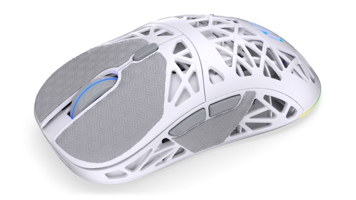 Endorfy LIV Plus Wireless Onyx White - Ratón Inalámbrico Gaming Ultraligero con Sensor PixArt PAW3395