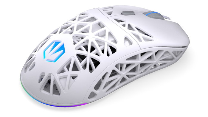 Endorfy LIV Plus Wireless Onyx White - Ratón Inalámbrico Gaming Ultraligero con Sensor PixArt PAW3395