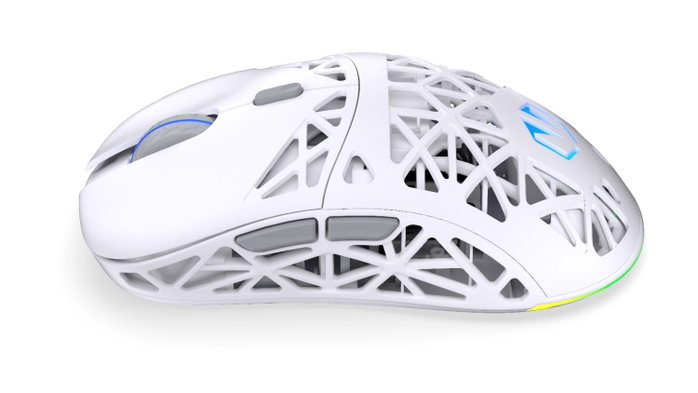 Endorfy LIV Plus Wireless Onyx White - Ratón Inalámbrico Gaming Ultraligero con Sensor PixArt PAW3395