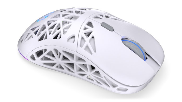 Endorfy LIV Plus Wireless Onyx White - Ratón Inalámbrico Gaming Ultraligero con Sensor PixArt PAW3395