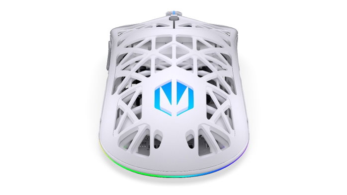 Endorfy LIV Plus Wireless Onyx White - Ratón Inalámbrico Gaming Ultraligero con Sensor PixArt PAW3395