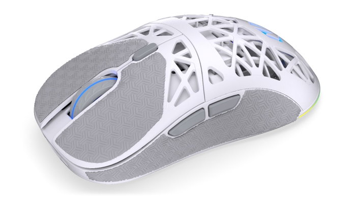 Endorfy LIV Plus Wireless Onyx White - Ratón Inalámbrico Gaming Ultraligero con Sensor PixArt PAW3395