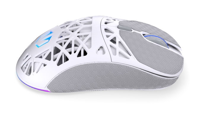 Endorfy LIV Plus Wireless Onyx White - Ratón Inalámbrico Gaming Ultraligero con Sensor PixArt PAW3395
