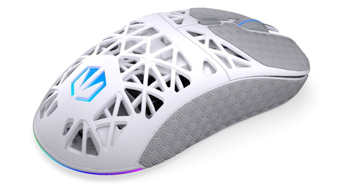 Endorfy LIV Plus Wireless Onyx White - Ratón Inalámbrico Gaming Ultraligero con Sensor PixArt PAW3395