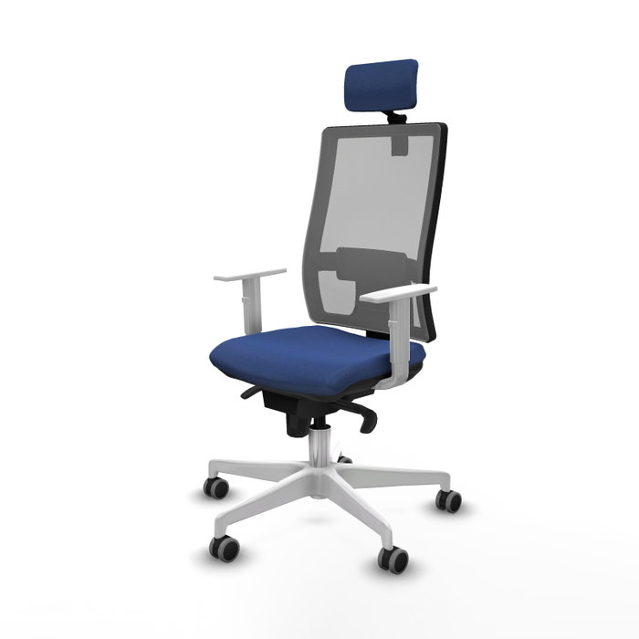 PIQUERAS Y CRESPO Silla de oficina Horna con mecanismo Sincro, Azul marino y Gris PIQUERAS Y CRESPO Silla de oficina Horna con mecanismo Sincro, Azul marino y Gris