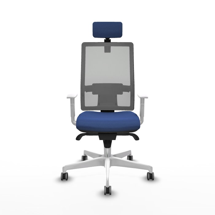PIQUERAS Y CRESPO Silla de oficina Horna con mecanismo Sincro, Azul marino y Gris PIQUERAS Y CRESPO Silla de oficina Horna con mecanismo Sincro, Azul marino y Gris