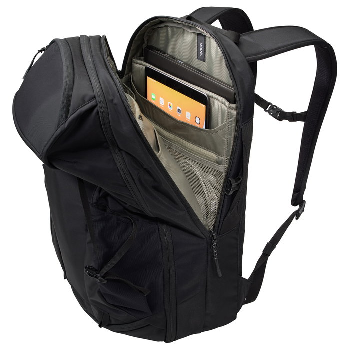 THULE TEBP4416 EnRoute - Mochila Deportiva 30L, Compartimento para Portátil hasta 15.6 pulgadas, Negra, Nylon