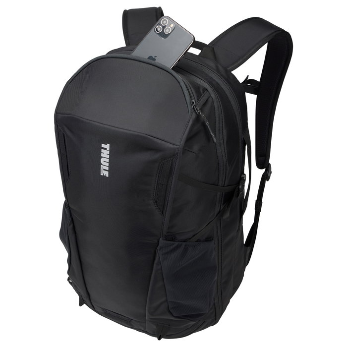 THULE TEBP4416 EnRoute - Mochila Deportiva 30L, Compartimento para Portátil hasta 15.6 pulgadas, Negra, Nylon