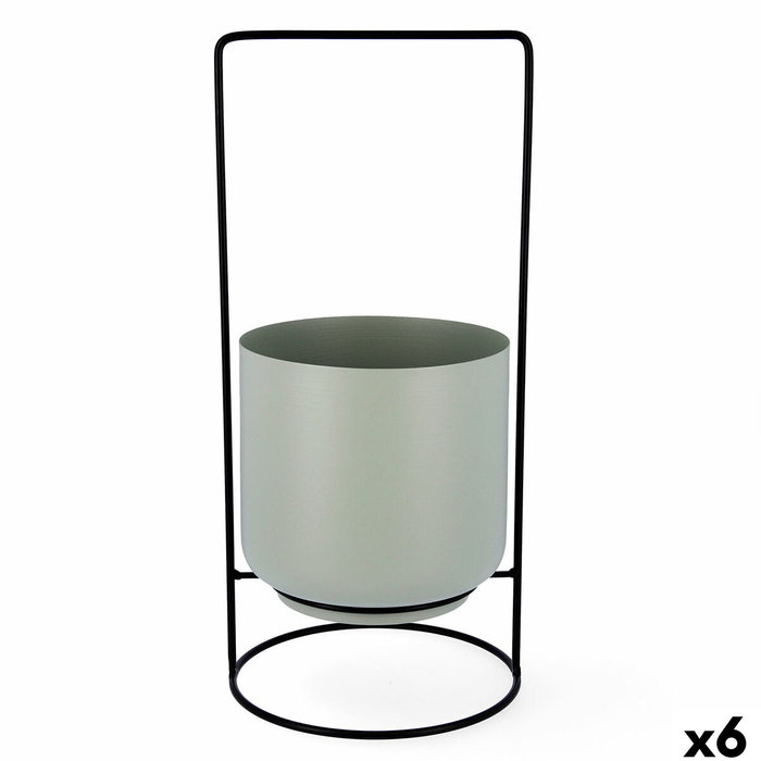 Vinthera Soporte con Macetero Moa Verde 18x18x39 cm (6 Unidades)