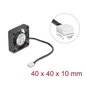 DeLOCK Ventilador Axial 12 V DC 40 x 40 x 10 mm Negro