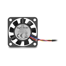 DeLOCK 67293 Ventilador Axial 12 V DC 40 x 40 x 10 mm Negro