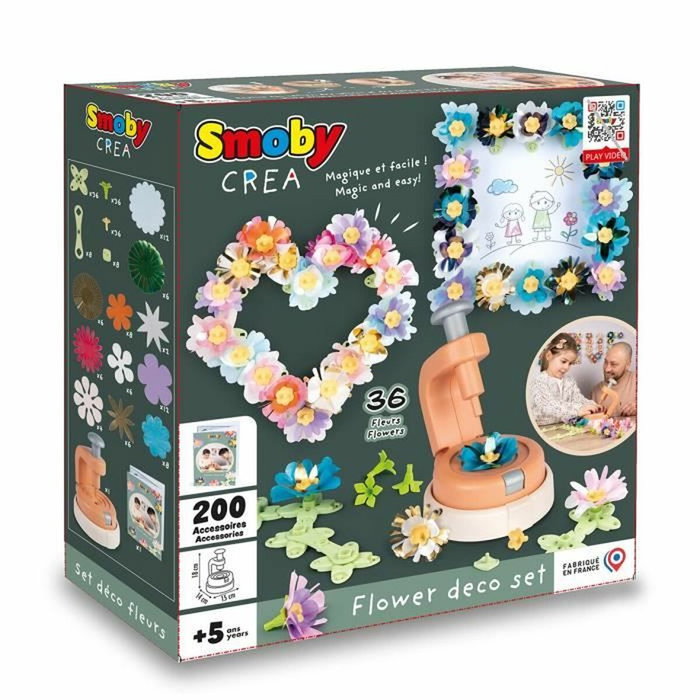Smoby Recambios de 16 Flores para Conjunto de Creación de Objetos Decorativos