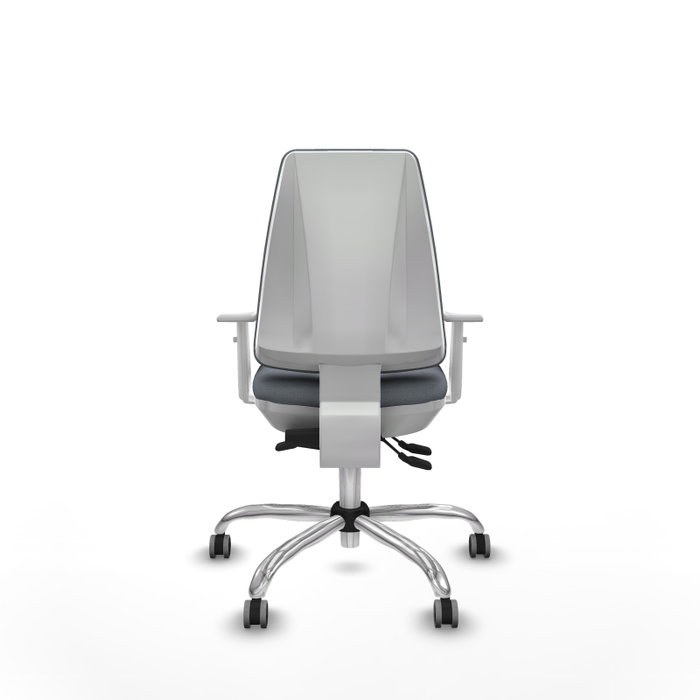 PIQUERAS Y CRESPO Silla de oficina Elche Gris con Mecanismo Asincro y Base Cromada PIQUERAS Y CRESPO Silla de oficina Elche Gris con Mecanismo Asincro y Base Cromada