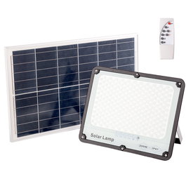 Proyector LED Solar 300W Blanco Frío con Panel Solar y Batería integrada
