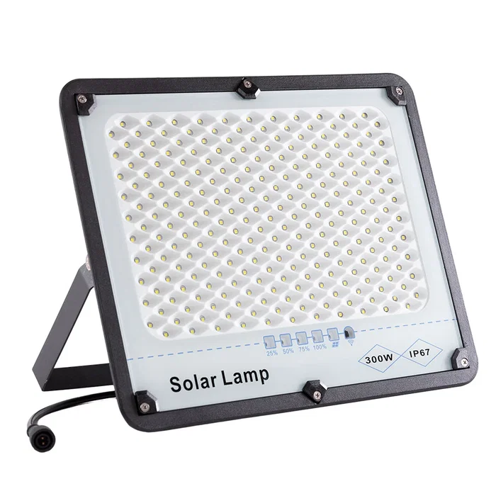 Proyector LED Solar 300W con Panel Solar y Batería [WR-MTX-300W-CW]