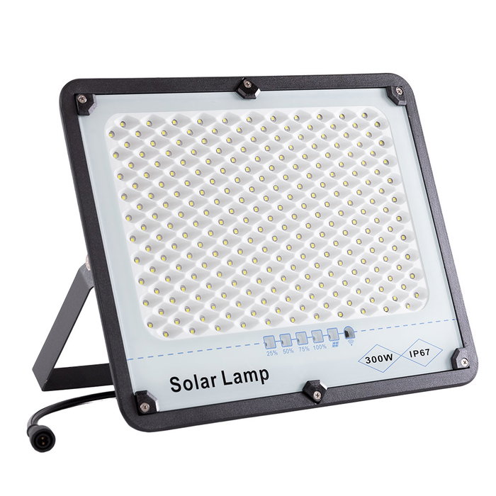Proyector LED Solar 300W Blanco Frío con Panel Solar y Batería integrada