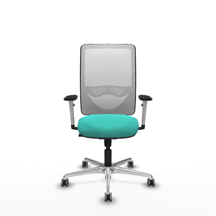 PIQUERAS Y CRESPO Silla de oficina Zulema con mecanismo Sincro, Turquesa y Blanco PIQUERAS Y CRESPO Silla de oficina Zulema con mecanismo Sincro, Turquesa y Blanco