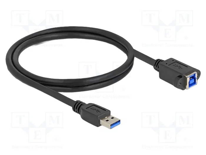 DeLOCK Cable USB Tipo-A a USB Tipo-B para instalación 1 m Negro DeLOCK Cable USB Tipo-A a USB Tipo-B para instalación 1 m Negro