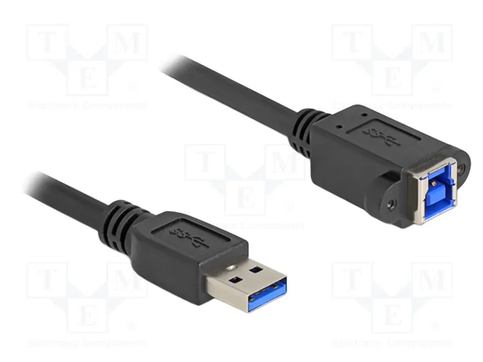 DeLOCK Cable USB Tipo-A a USB Tipo-B para instalación 1 m Negro DeLOCK Cable USB Tipo-A a USB Tipo-B para instalación 1 m Negro