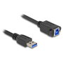 DeLOCK Cable USB Tipo-A a USB Tipo-B para instalación 1 m negro