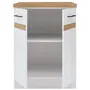 Junona Bajo Gabinete de Cocina 60 cm 2 Puertas Tesca de Trabajo Blanco Brillante JUNONAMB2P60BLPL