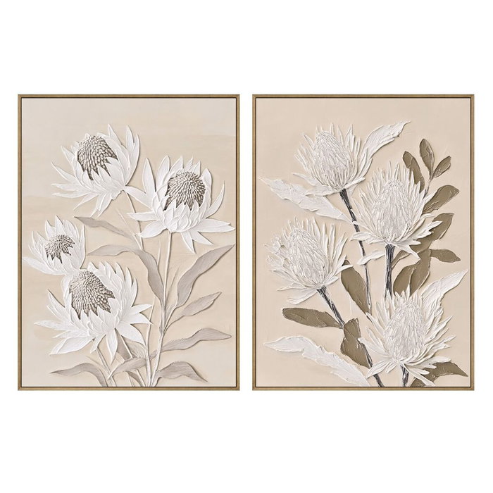 DKD Home Decor Cuadro Lienzo Flores Surtido de 2 Piezas (60x80 cm) DKD Home Decor Cuadro Lienzo Flores Surtido de 2 Piezas (60x80 cm)