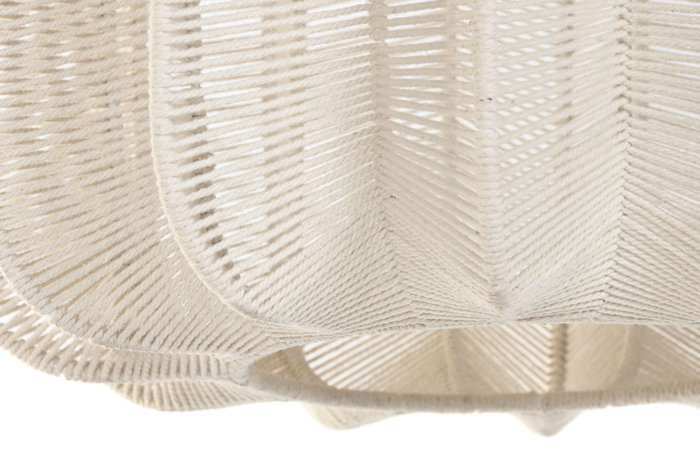 DKD Home Decor Lámpara de Techo Algodón y Seagrass Natural 38x38x52 cm DKD Home Decor Lámpara de Techo Algodón y Seagrass Natural 38x38x52 cm