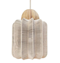 DKD Home Decor Lámpara de Techo Algodón y Seagrass Natural 38x38x52 cm